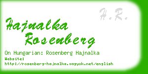 hajnalka rosenberg business card